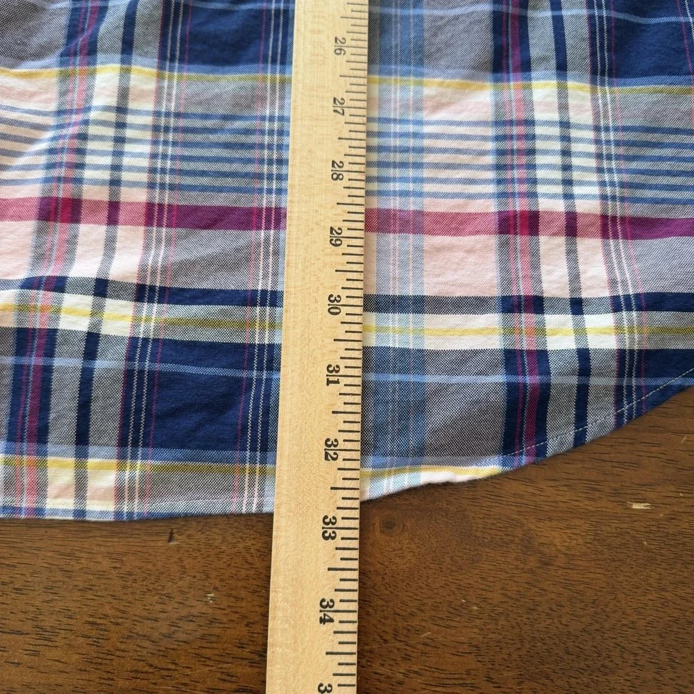 Polo Ralph Lauren Shirt Mens 3XB Multicolor Plaid Long Sleeve Button Down Casual